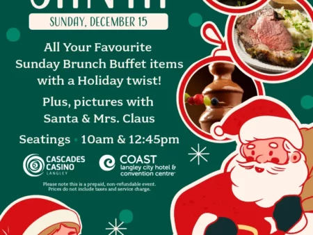 Brunch with Santa at Cascades Casino Langley