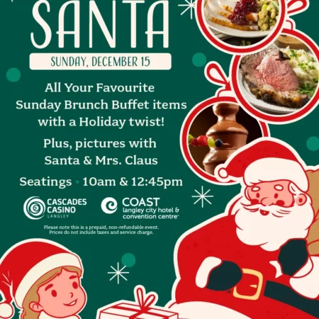 Brunch with Santa at Cascades Casino Langley