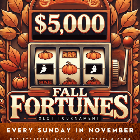 $5,000 Fall Fortunes Slot Tournament at Casino Dene