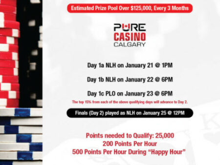 PURE Poker Playoff 2025 at PURE Casino Calgary