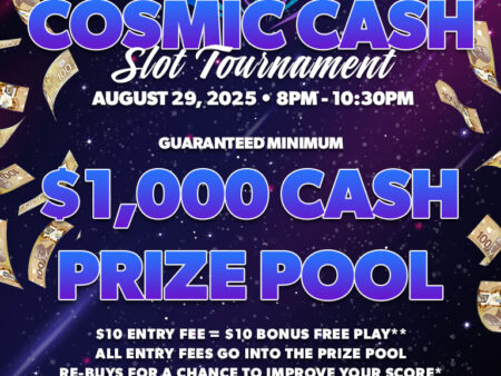 Get Ready to Compete: Cosmic Cash Slot Tournament at Cascades Casino Delta